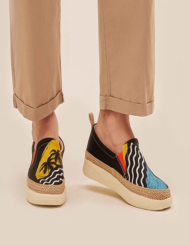 UIN - Mocasines Pintados De Arte Para Hombre, Zapatos Casuales De Viaje, Ligeros, Cómodos, Para Caminar, A La Moda, Tarragona Series